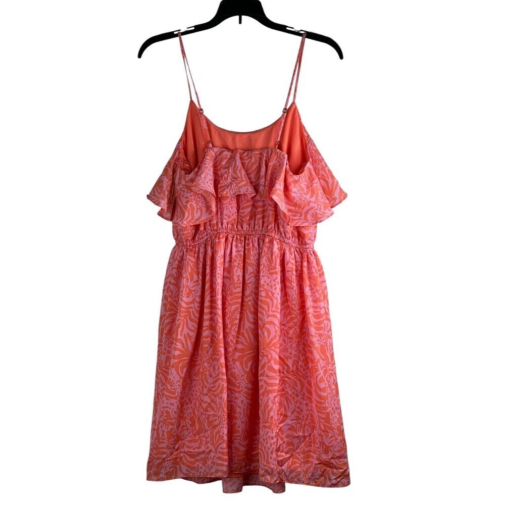 Lilly Pulitzer For Target Jungle Orange Pink Giraffe Giraffeeey Dress Sz Small - Picture 9 of 10